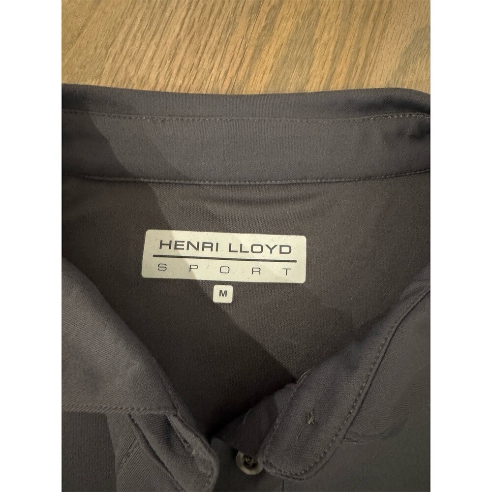 Henri Lloyd Sport Women's Performance Polo Shirt Size M Dark Charcoal Gray - Picture 4 of 8